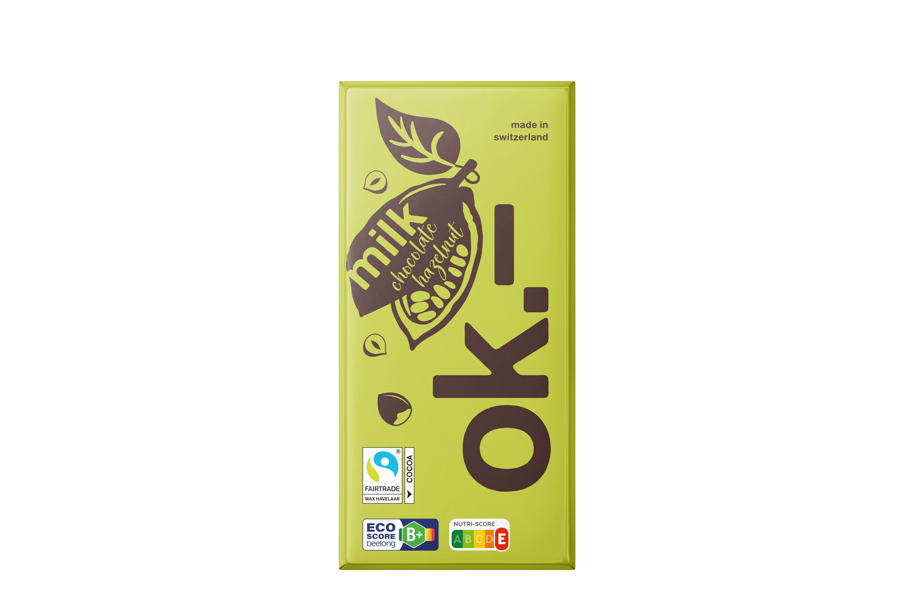 ok.– milk chocolate with hazelnut